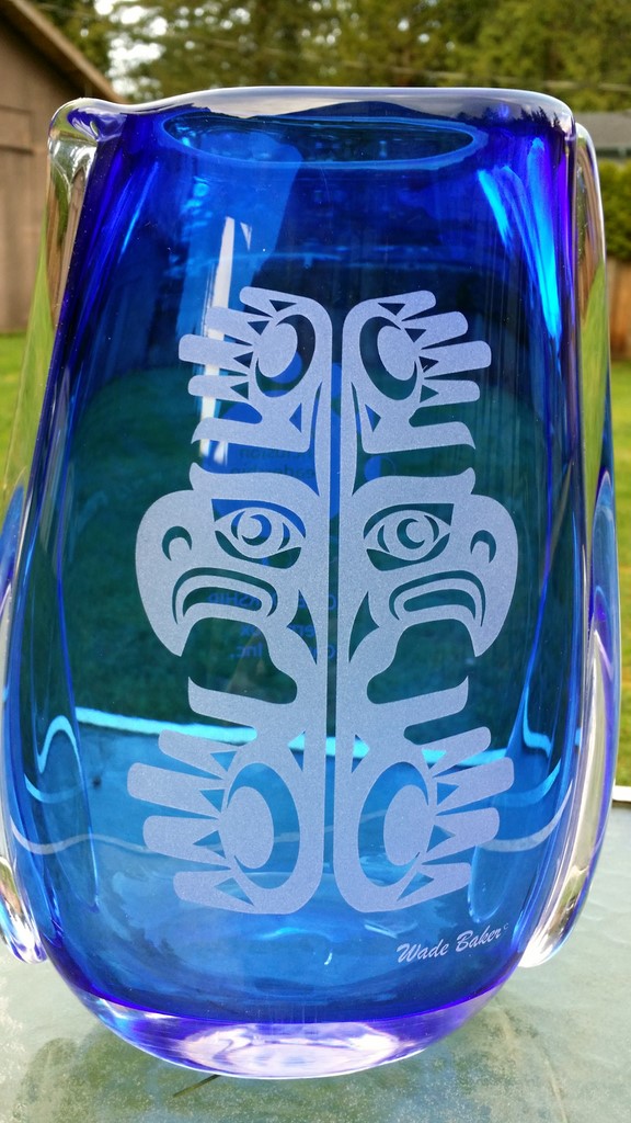 etched vase