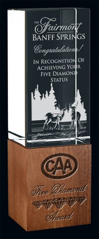 inspire wood and crystal