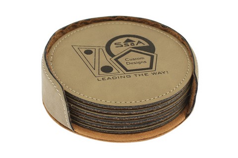 Leatherette Coaster