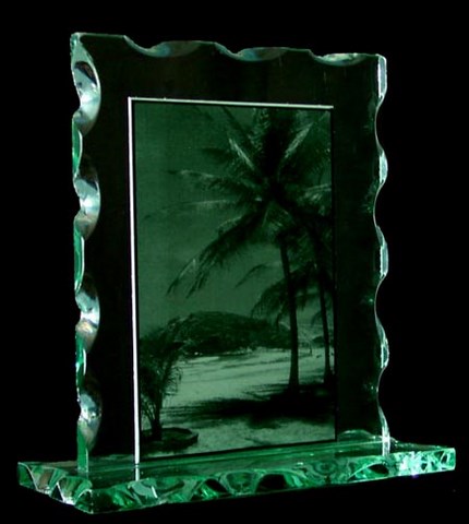 Etched glass award