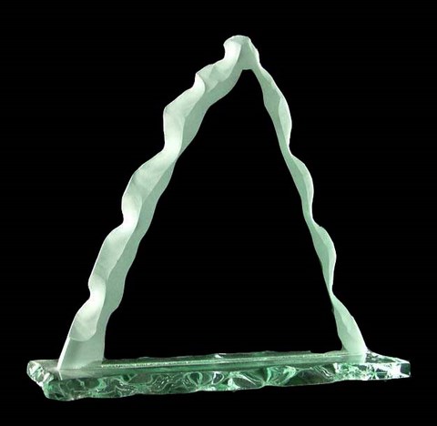 Etched glass award