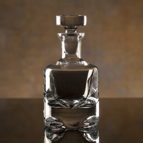 etched crystal decanter