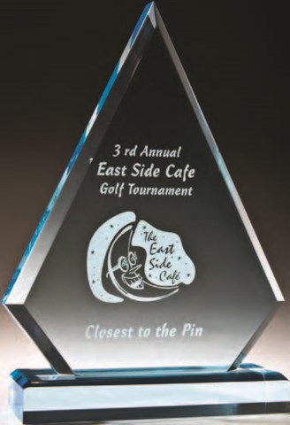 etched acrylic award